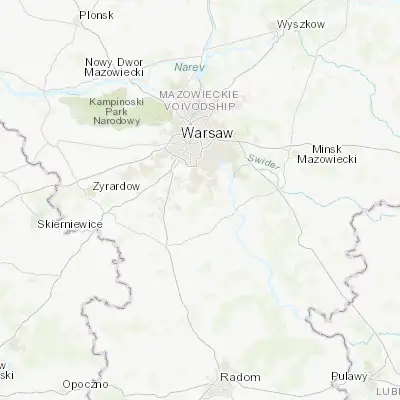 Map showing location of Zalesie Górne (52.027680, 21.036590)