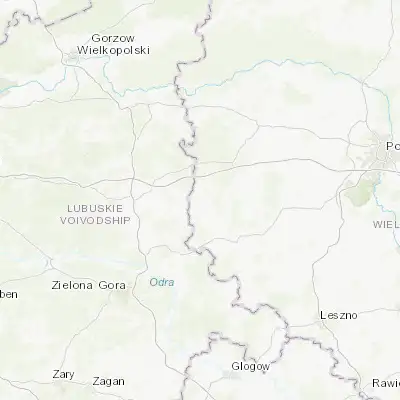Map showing location of Zbąszyń (52.250900, 15.925200)