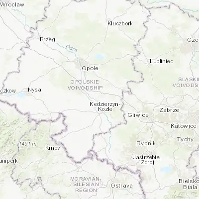 Map showing location of Zdzieszowice (50.424820, 18.123490)