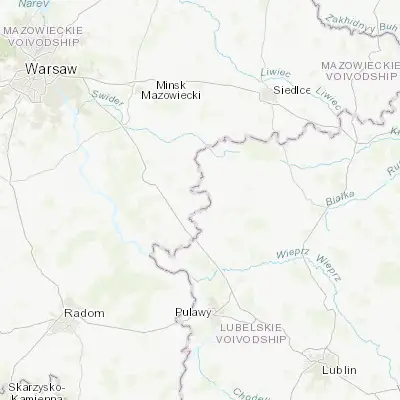 Map showing location of Żelechów (51.810510, 21.897210)