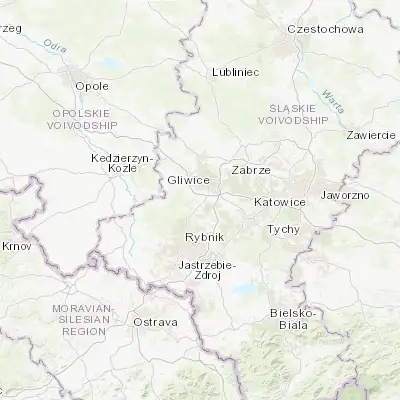 Map showing location of Żernica (50.247700, 18.615470)