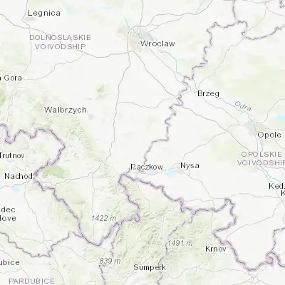 Map showing location of Ziębice (50.601220, 17.040650)