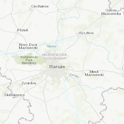 Map showing location of Zielonka (52.303760, 21.160180)
