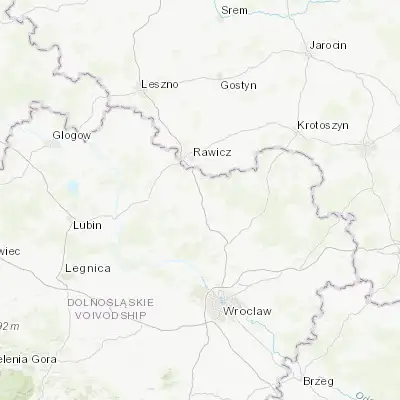 Map showing location of Żmigród (51.466720, 16.905640)