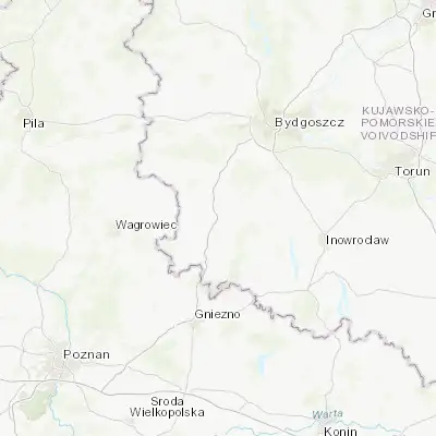 Map showing location of Żnin (52.849580, 17.719920)