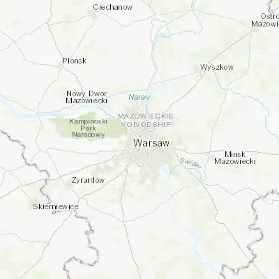 Map showing location of Żoliborz (52.268960, 20.986440)