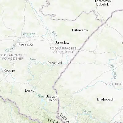Map showing location of Żurawica (49.823480, 22.789250)