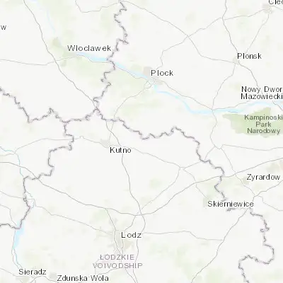 Map showing location of Żychlin (52.244040, 19.626130)