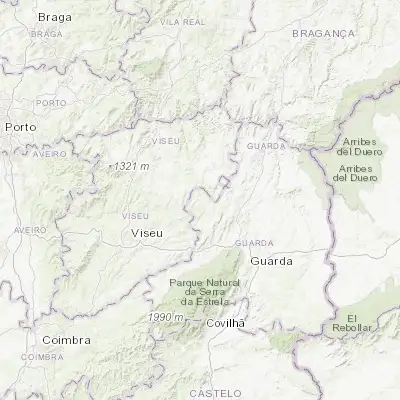 Map showing location of Aguiar da Beira (40.817260, -7.544310)
