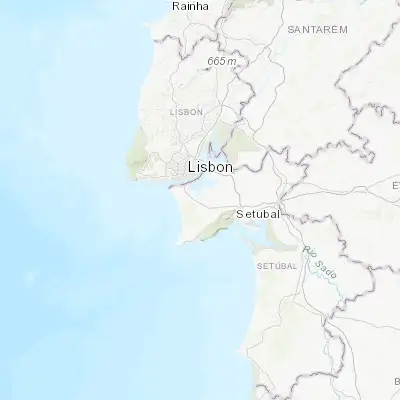 Map showing location of Aldeia de Paio Pires (38.616670, -9.083330)