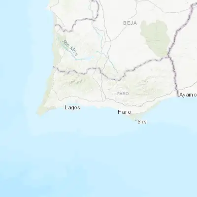 Map showing location of Algoz (37.163010, -8.303590)