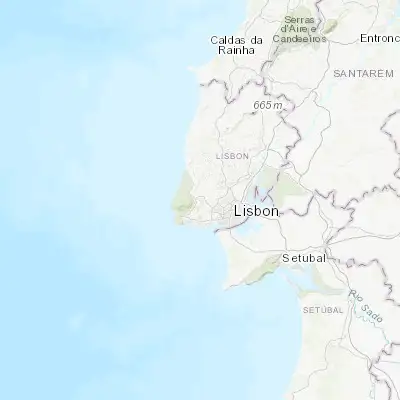 Map showing location of Algueirão (38.797640, -9.343700)