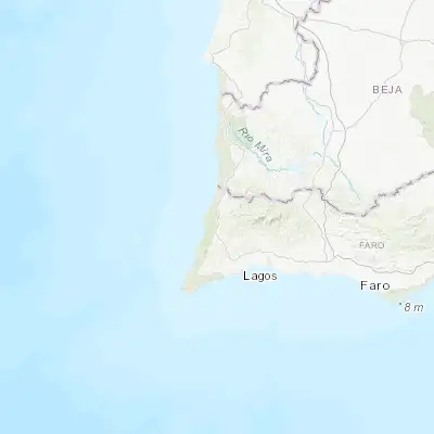 Map showing location of Aljezur (37.317450, -8.801470)