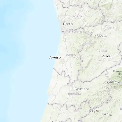 Map showing location of Aradas (40.620840, -8.641950)