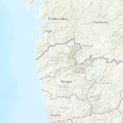 Map showing location of Arcos de Valdevez (41.846680, -8.419050)