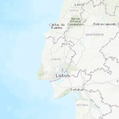 Map showing location of Arruda dos Vinhos (38.984110, -9.077460)