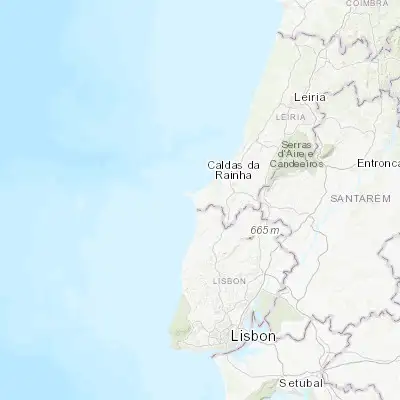 Map showing location of Atouguia da Baleia (39.338140, -9.326300)
