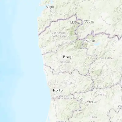 Map showing location of Aveleda (41.521130, -8.466820)