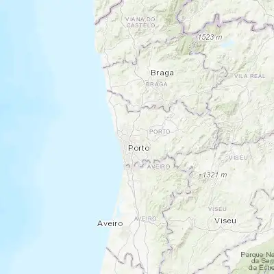 Map showing location of Baguim do Monte (41.192030, -8.541180)