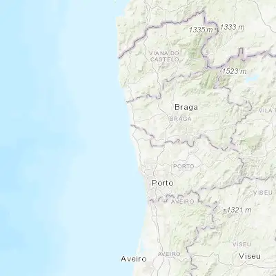 Map showing location of Beiriz de Baixo (41.397270, -8.723850)