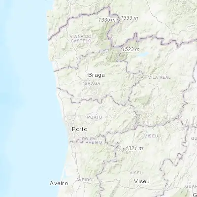 Map showing location of Caldas de Vizela (41.382120, -8.308900)