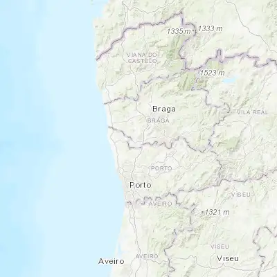 Map showing location of Calendário (41.403610, -8.529670)