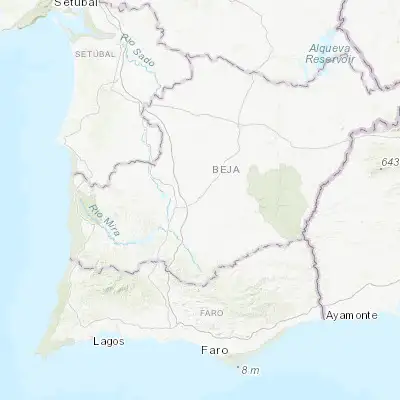 Map showing location of Castro Verde (37.698280, -8.085810)