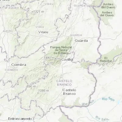 Map showing location of Covilhã (40.281060, -7.505040)