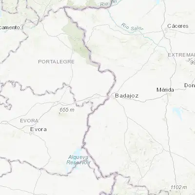 Map showing location of Elvas (38.881500, -7.162820)