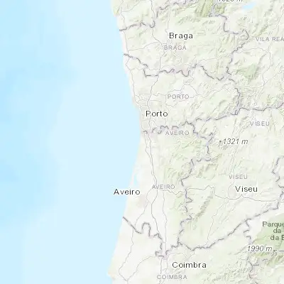 Map showing location of Esmoriz (40.957730, -8.627530)