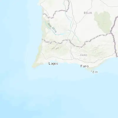 Map showing location of Estômbar (37.146290, -8.485050)