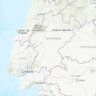 Map showing location of Fazendas de Almeirim (39.175530, -8.569270)