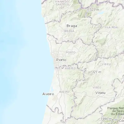 Map showing location of Foz do Sousa (41.096680, -8.501840)