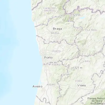 Map showing location of Gandra (41.201160, -8.433760)