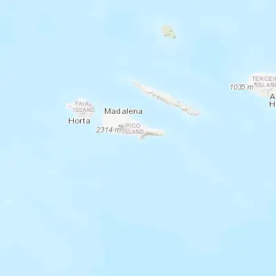 Map showing location of Lajes (38.395290, -28.252200)
