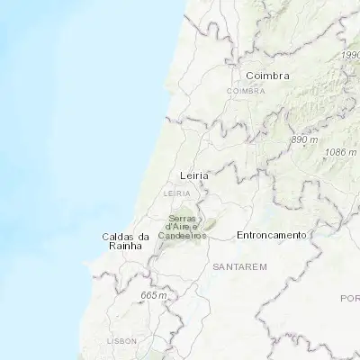 Map showing location of Leiria (39.743620, -8.807050)