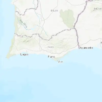 Map showing location of Loulé (37.137720, -8.019680)