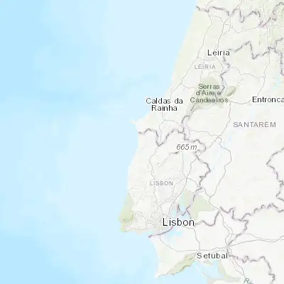 Map showing location of Lourinhã (39.241660, -9.312540)