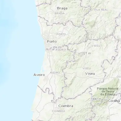 Map showing location of Macieira de Cambra (40.859390, -8.373380)