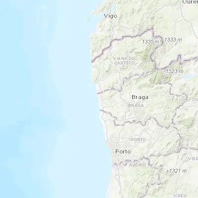 Map showing location of Marinhas (41.559060, -8.782970)
