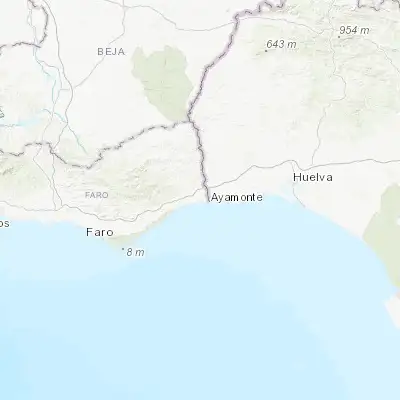 Map showing location of Monte Gordo (37.181920, -7.452250)