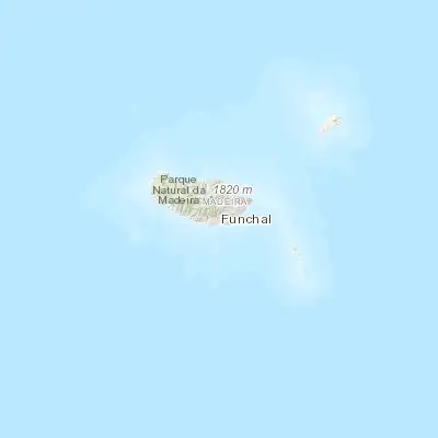 Map showing location of Nossa Senhora do Monte (32.666670, -16.900000)
