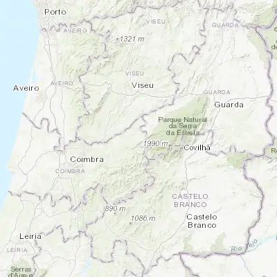 Map showing location of Oliveira do Hospital (40.361800, -7.860140)