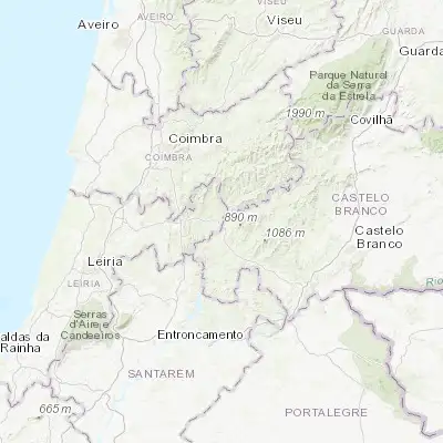Map showing location of Pedrógão Grande (39.918350, -8.145900)