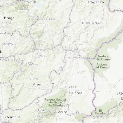 Map showing location of Penedono (40.988750, -7.393860)