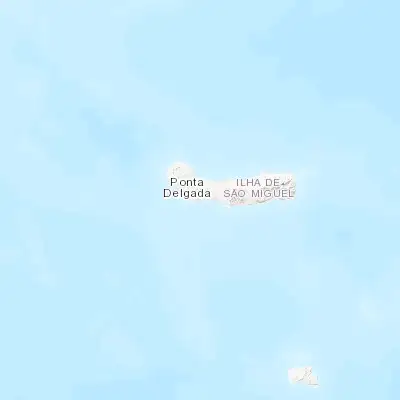 Map showing location of Ponta Delgada (37.739520, -25.668740)