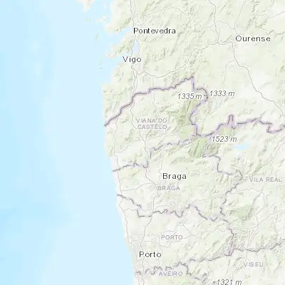 Map showing location of Ponte de Lima (41.767190, -8.583930)