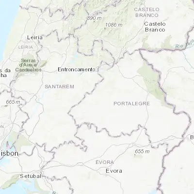 Map showing location of Ponte de Sôr (39.249640, -8.010090)