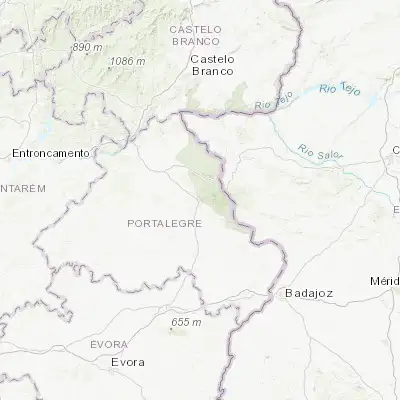 Map showing location of Portalegre (39.293790, -7.431220)