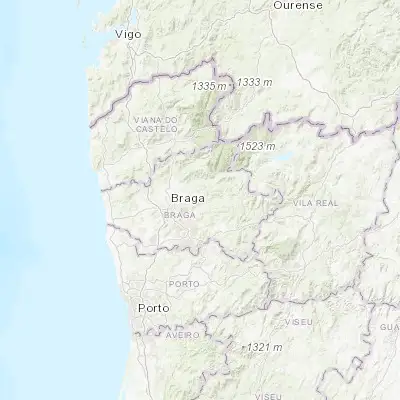 Map showing location of Póvoa de Lanhoso (41.575990, -8.270080)